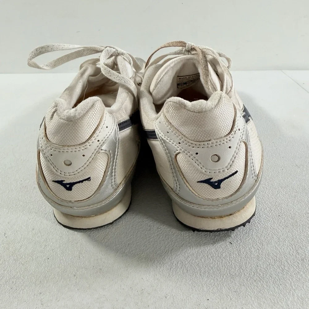 Vintage Mizuno Track & Field Women's White Silver Track Spikes 2001 Size 11
